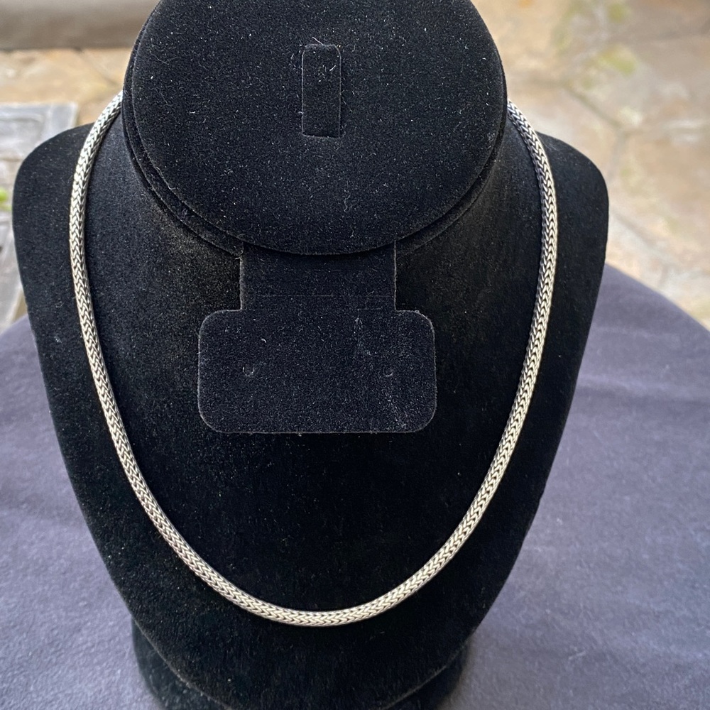 SOLD: John Hardy Classic Wheat Pattern Necklace Chain 925 Sterling Silver 18"